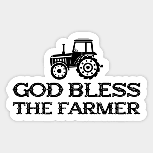 Farmer - God bless the farmer Sticker